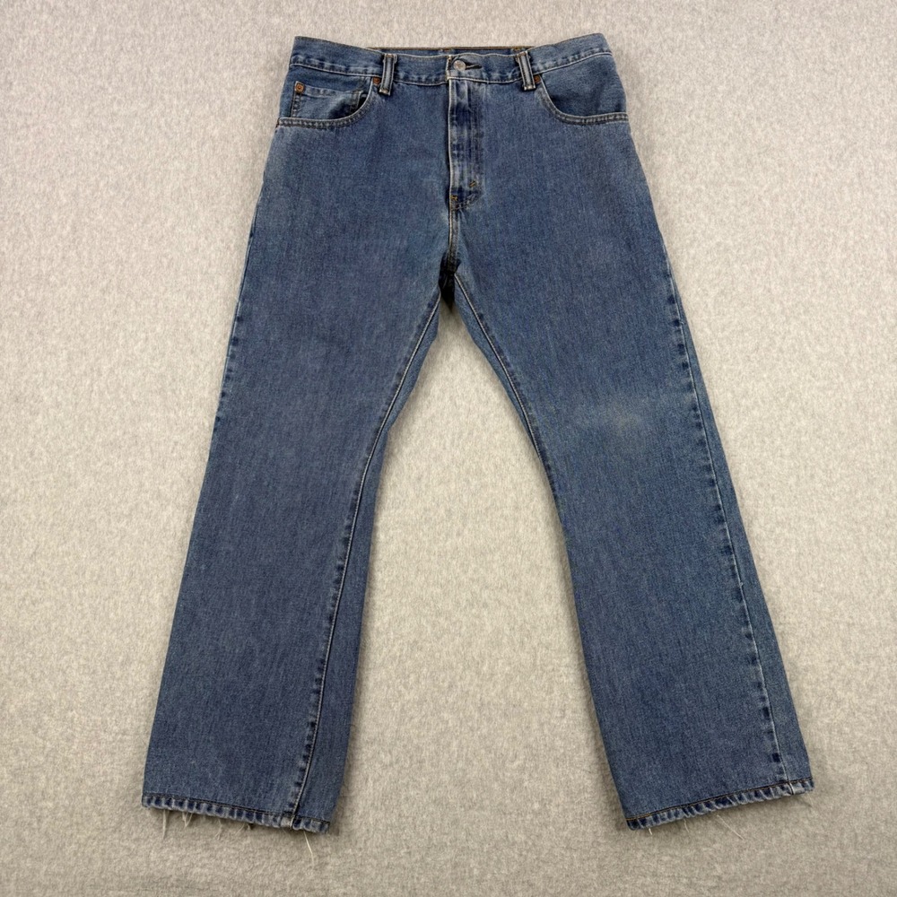 Vintage Levis Jeans Mens 33x29 Blue 517 Boot Cut Western Denim Workwear Cotton